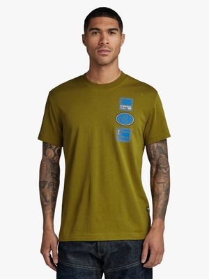 G-Star Men's Multi Badge Green T-shirt