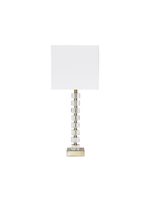 table lamp crystal with shade 63cm