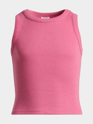 Younger Girls Rib Tank Vest