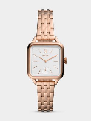 Fossil Colleen Rose Plated Stainless Steel Bracelet Watch