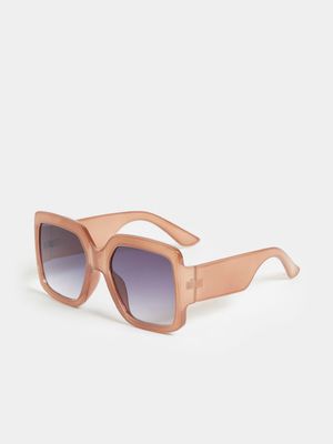 Women's Pink Square Sunglasses