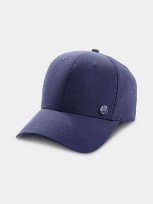 RJ NAVY CURVE PEAK CAP