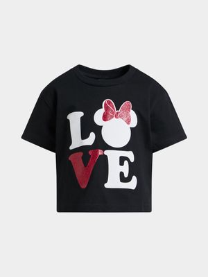 Jet Younger Girls Black Minnie Boxy T-Shirt