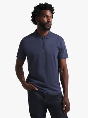 Men's Navy Quarter Zip Golfer