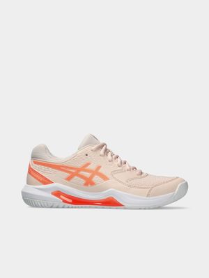 Womens Asics Gel-Dedicate 8 Pearl Pink/Sun Coral Padel Shoes