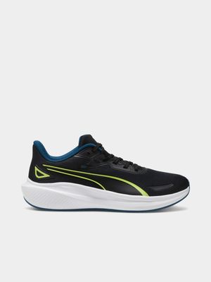 Mens Puma Skyrocket Lite Black/Lime Running Shoes