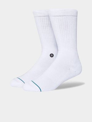 Stance Icon White Crew Socks