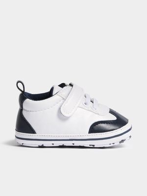 Jet Infant Boys Black/White Court Sneaker