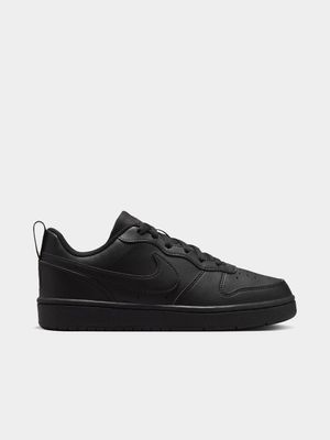 Junior Grade School Nike Court Borough Low Recraft Black Shoes