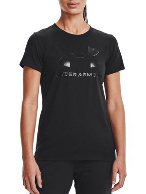 Women's Under Armour Sportstyle Graphic Short Sleeve Black Tee