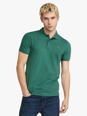 G-Star Men's Dunda Slim Green Polo Shirt