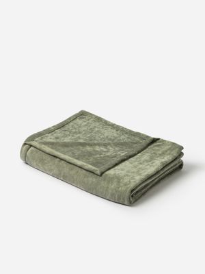 Grace Esperanza Chenille Throw Sage 150x180