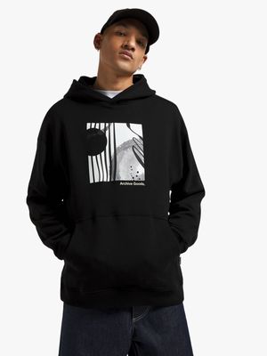 Archive Men's Graphic Black Hoodie