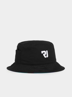 Men's Relay Jeans Black Reversible With Cam Print Bucket Hat