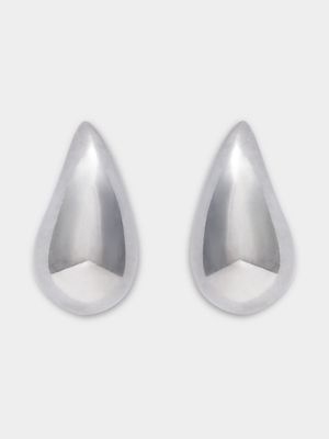 Women's Silver Tear Drop Earrings