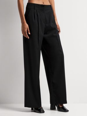 Y&G Exposed Waistband Wide Leg Pants