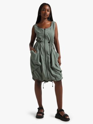 Women's Fatigue Taslon Toggle Dress