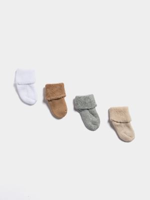 Jet Baby Multicolour 4 Pack Socks