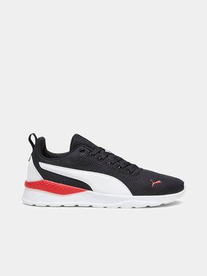 Mens Puma Anzarun Lite Black/White/Red Training Shoes