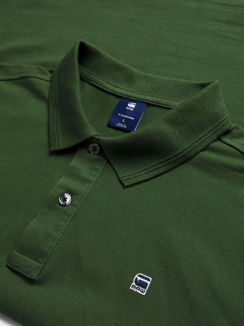 G Star Men s Dunda Slim Green Polo Shirt Bash