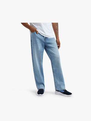 RJ Blue Loose Straight Light Wash Jean