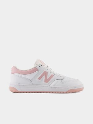 New Balance Junior Court Cup White/Pink Sneaker