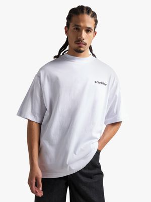 Socioculture Men's Relaxed Boxy White T-shirt