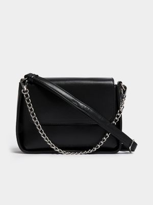 Women's Black Chain Crossbody Bag