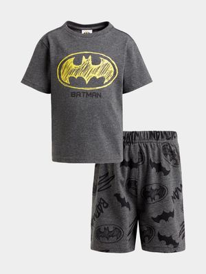 Jet Younger Girls Charcoal Batman Pyjama Set