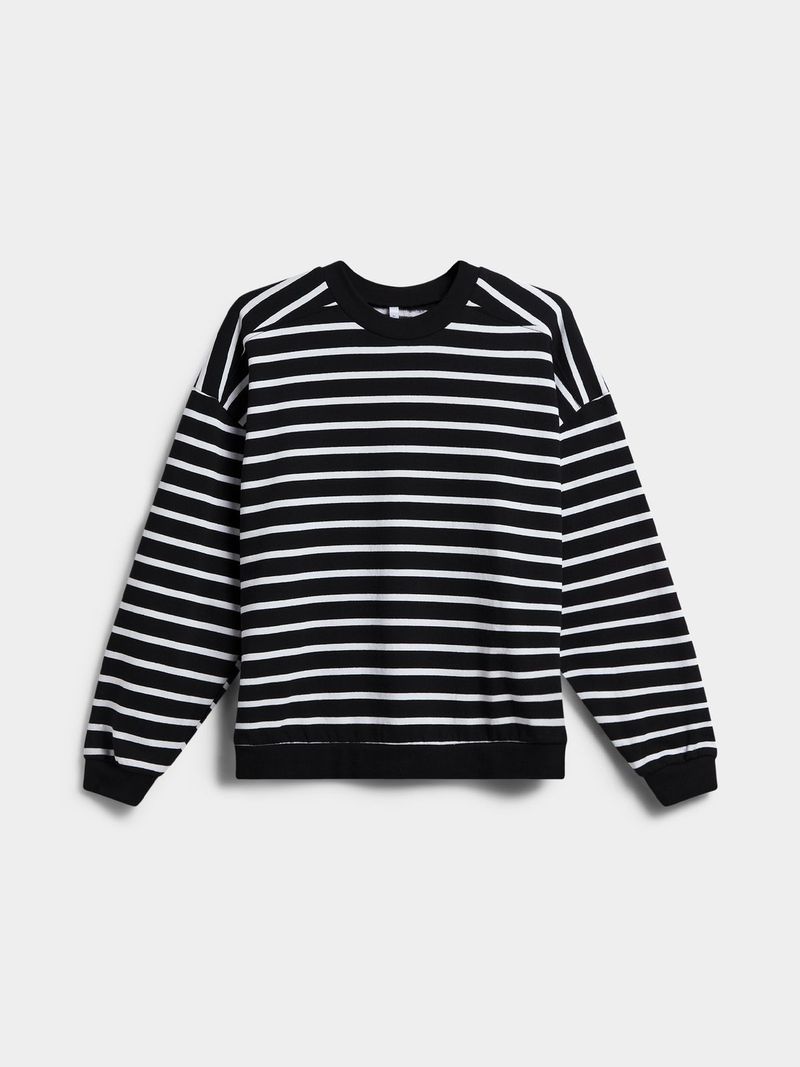 Black and white women's sweatshirt hotsell