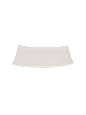 @home Porcelain White Square Snack Bowl