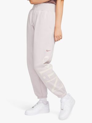 Nike Women's Nsw Phoenix Fleece Smokey Mauve Sweatpants