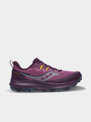 Women's Saucony Peregrine 14 Plum/Eggplant Trail Running Shoes