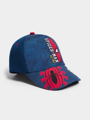 Jet Younger Boys Blue Spiderman Cap