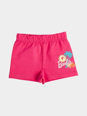 Barbie Pink Fleece Shorts