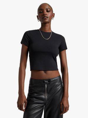 Y&G Short Sleeve Crop T-Shirt