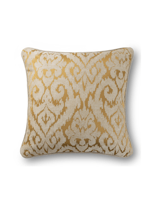 grace scatter ochre ikat jacquard 60x60