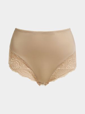 Jet Women's Beige Firm Control Panty