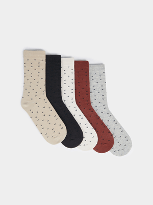 MKM Multicolour 5PK TONAL Socks