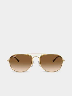 Ray-Ban Gold Bain Bridge Sunglasses