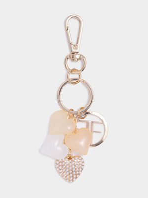 Pearl & Hearts Keychain