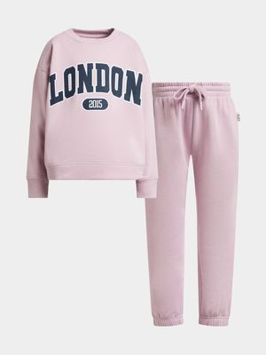 Younger Girls Crewneck & Jogger Set