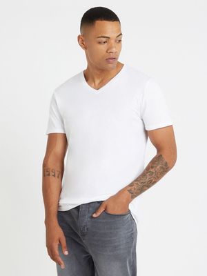 Mkm V- Neck T-Shirt White