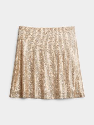 Y&G Sequin Mini Skirt