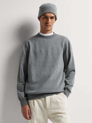 Men's Markham Basic Grey Crewneck Top