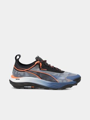 Mens Puma Voyage Nitro 3 Blue/Black/Coral Running Shoes