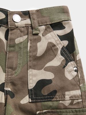 Older Boys Camo Cargo Trousers