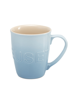 le creuset extra large logo mug coastal blue 580ml