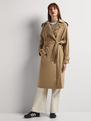 Raglan Sleeve Trench Coat