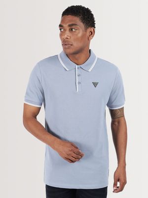 Men's Guess Blue Tipped Core Laguna Polo